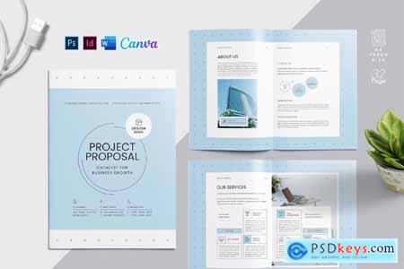 Project Proposal Template Canva Docx ID PSD
