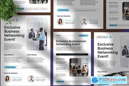 Minimalist Business Event Flyers