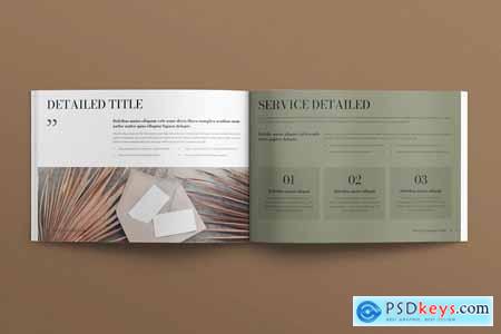 Service & Pricing Guide Template Landscape