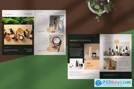 Green Minimalist Skincare Brochure
