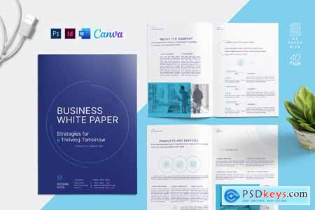 White Paper Canva Docx ID PSD