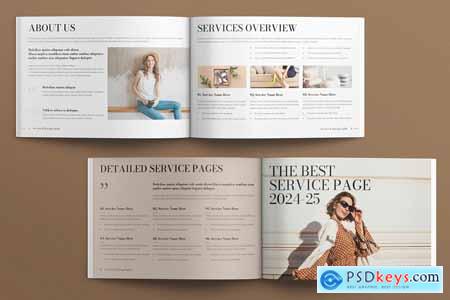 Service & Pricing Guide Template Landscape