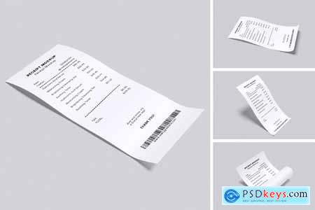 Receipt Mockup Receipt Mockup