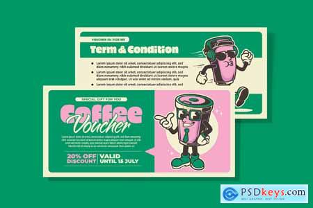 Coffee Voucher Retro