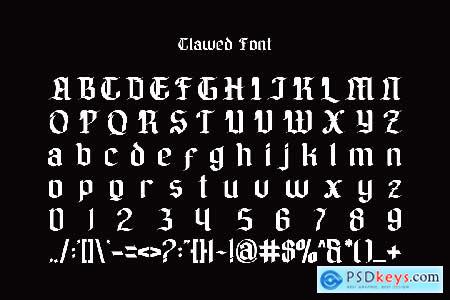 Clawed - Gothic Blackletter Font