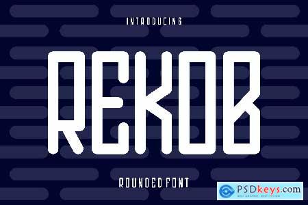 Rekob - Rounded Font