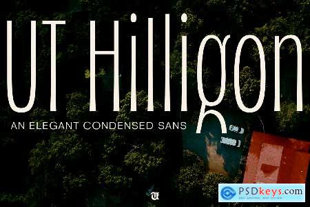 Hilligon - An Elegant Condensed Font