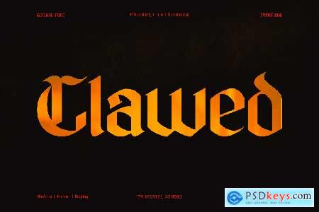 Clawed - Gothic Blackletter Font