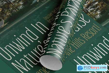 Hilligon - An Elegant Condensed Font