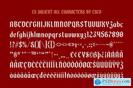 Salient  Blackletter Font