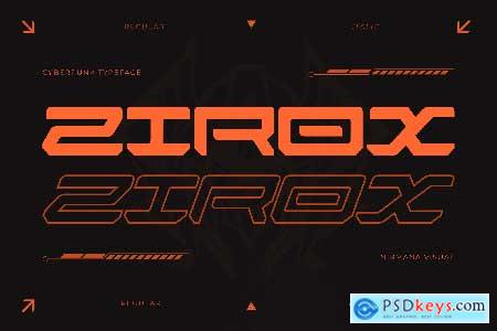 Zirox Cyberpunk - Branding Logo Font