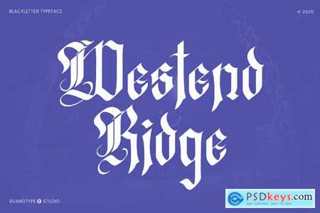 Westend Ridge - Blackletter Gothic Family Font