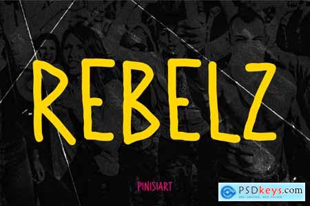 Grunge Handwriting Font - Rebelz