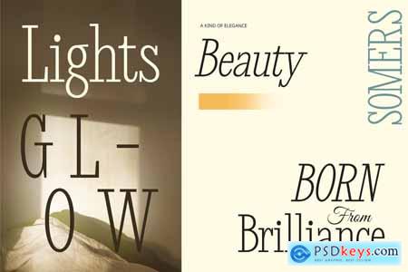 Somers  Condensed Font