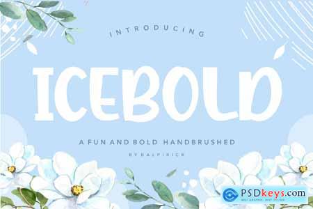 Icebold - Bold Handbrushed Logo Font