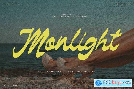 Monlight - Modern Script Retro Font