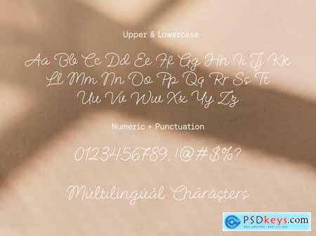 Hilary Baker - Modern Handwritten Logo Font