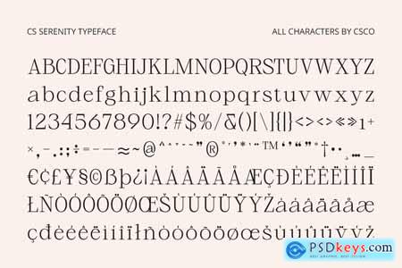 Serenity  Elegant Font