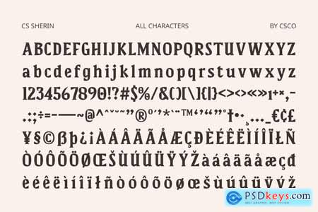 Sherin  Bold Font