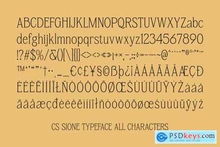 Sione  Condensed Font