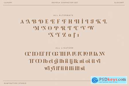 Ravega Elegant Serif Font