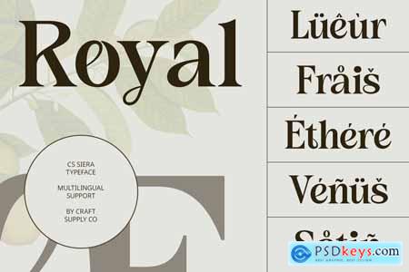 Siera  Art Nouveau Font