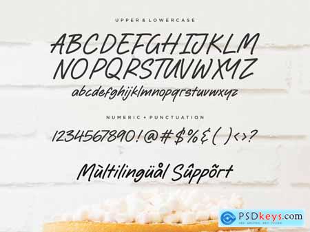 Harvest Cake - Sweet Handwritten Logo Font