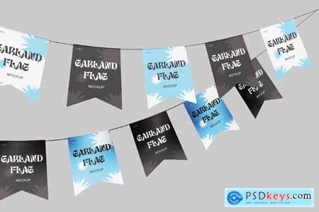 Garland Flag Mockup 001