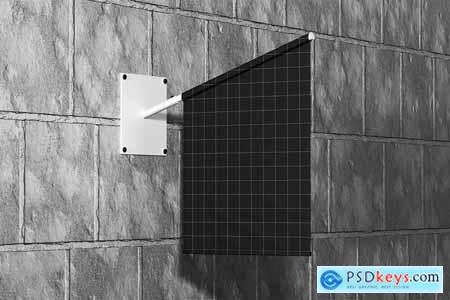 Flag Sign Mockup 004
