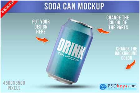 Can Soda Mockup