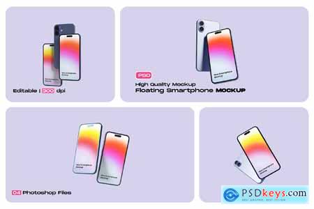 Floating Smartphone Mockup