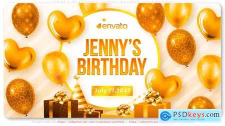 Happy Birthday Jenny Golden Slideshow 35534760
