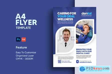 Dental Healthcare Medical Service Flyer Template