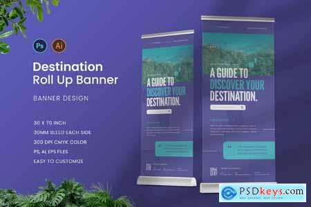 Find The Destination Roll Up Banner