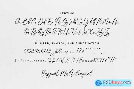 Lenting - Calligraphy Script Font