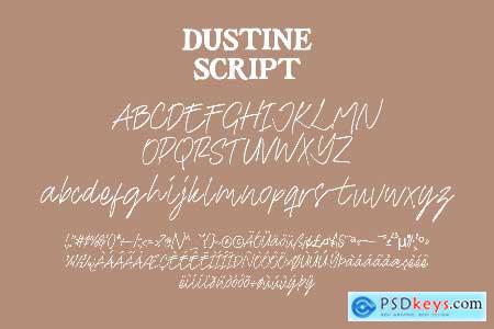 Dustine Font Duo  Serif and Script Typeface