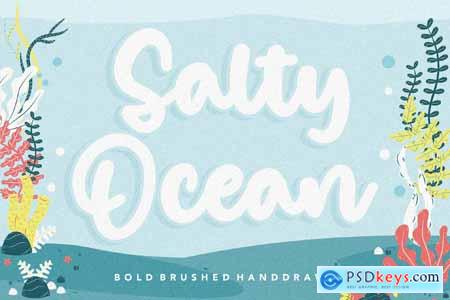 Salty Ocean - Bold Brushed Handdrawn Logo Font