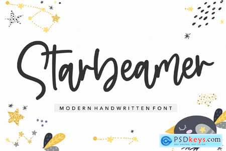 Starbeamer - Modern Handwritten Logo font