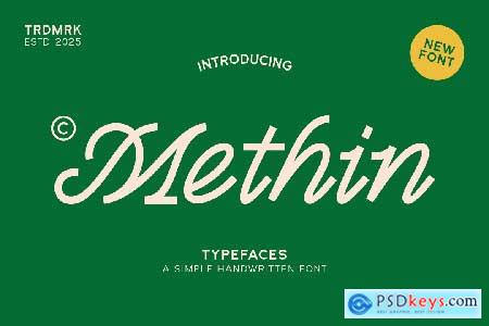 Methin - Handwritten Serif Typeface