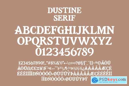 Dustine Font Duo  Serif and Script Typeface