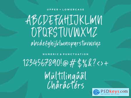 Summer Notes - Handbrushed Font Logo Font