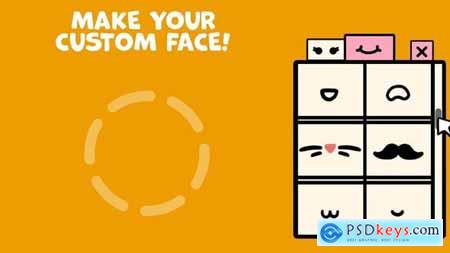 Cartoon Animated Face Pack 04 57879625