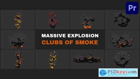 Massive Explosion Clubs of Smoke Premiere Pro MOGRT 57920767