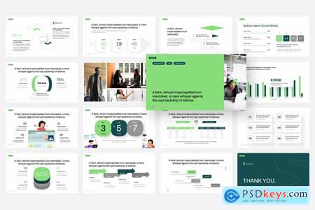Minimal Pitch Deck Soft Green