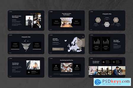 Minefin - Minimalist Pitch Deck PowerPoint Templat