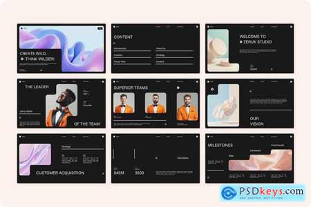 Black White Modern Minimal Company Profile  001