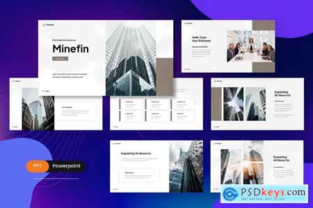 Minefin - Minimalist Pitch Deck PowerPoint Templat