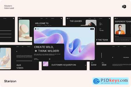 Black White Modern Minimal Company Profile  001