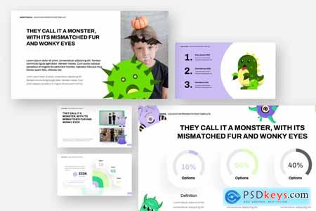 Education Kids Character Monster