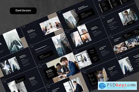 Minefin - Minimalist Pitch Deck PowerPoint Templat